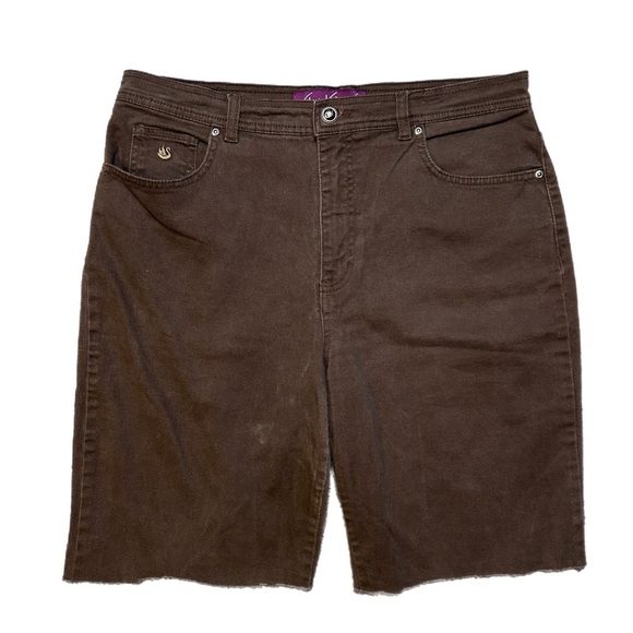 Gloria Vanderbilt Pants - Gloria Vanderbilt Brown Women’s Biker Shorts